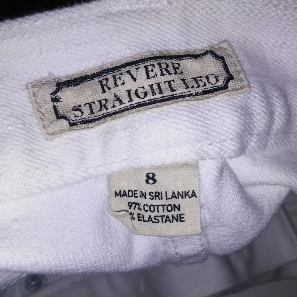 American Living Jeans Womens Size 8 Revere Straight Leg Solid White Waist 32" Ri - Picture 11 of 11